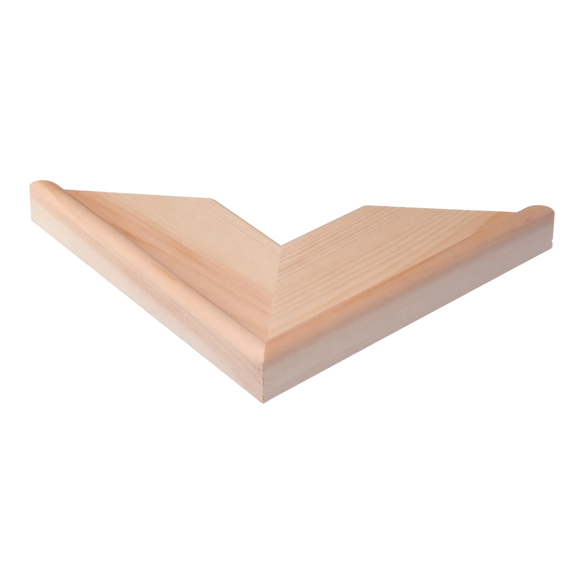 Corner view of Canvas Stretcher Bar 19mm in natural