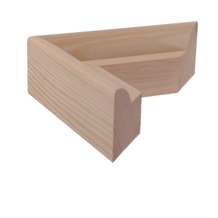 Side view of Canvas Stretcher Bar 38mm in natural