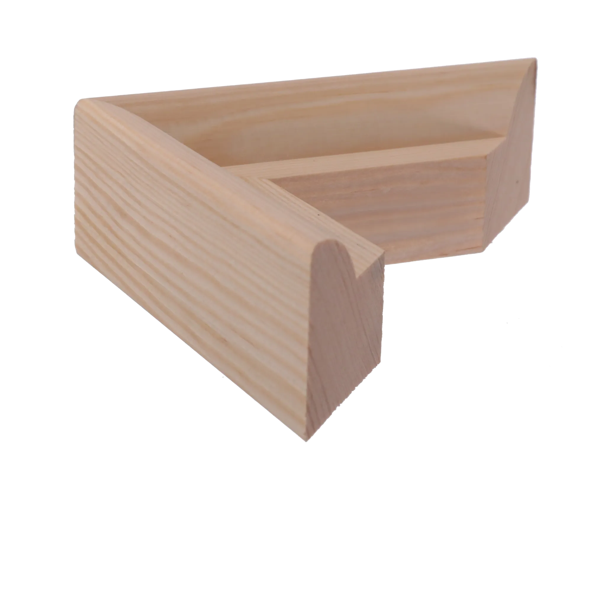 Side view of Canvas Stretcher Bar 38mm in natural