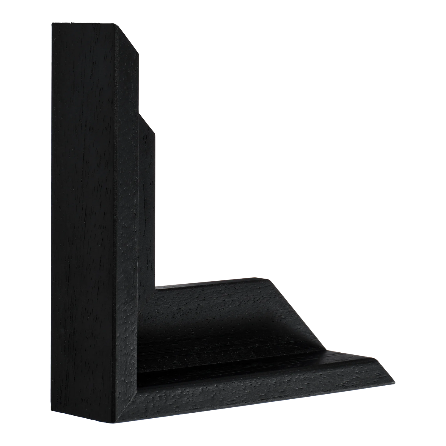 Vertical view of canvas float i black frame