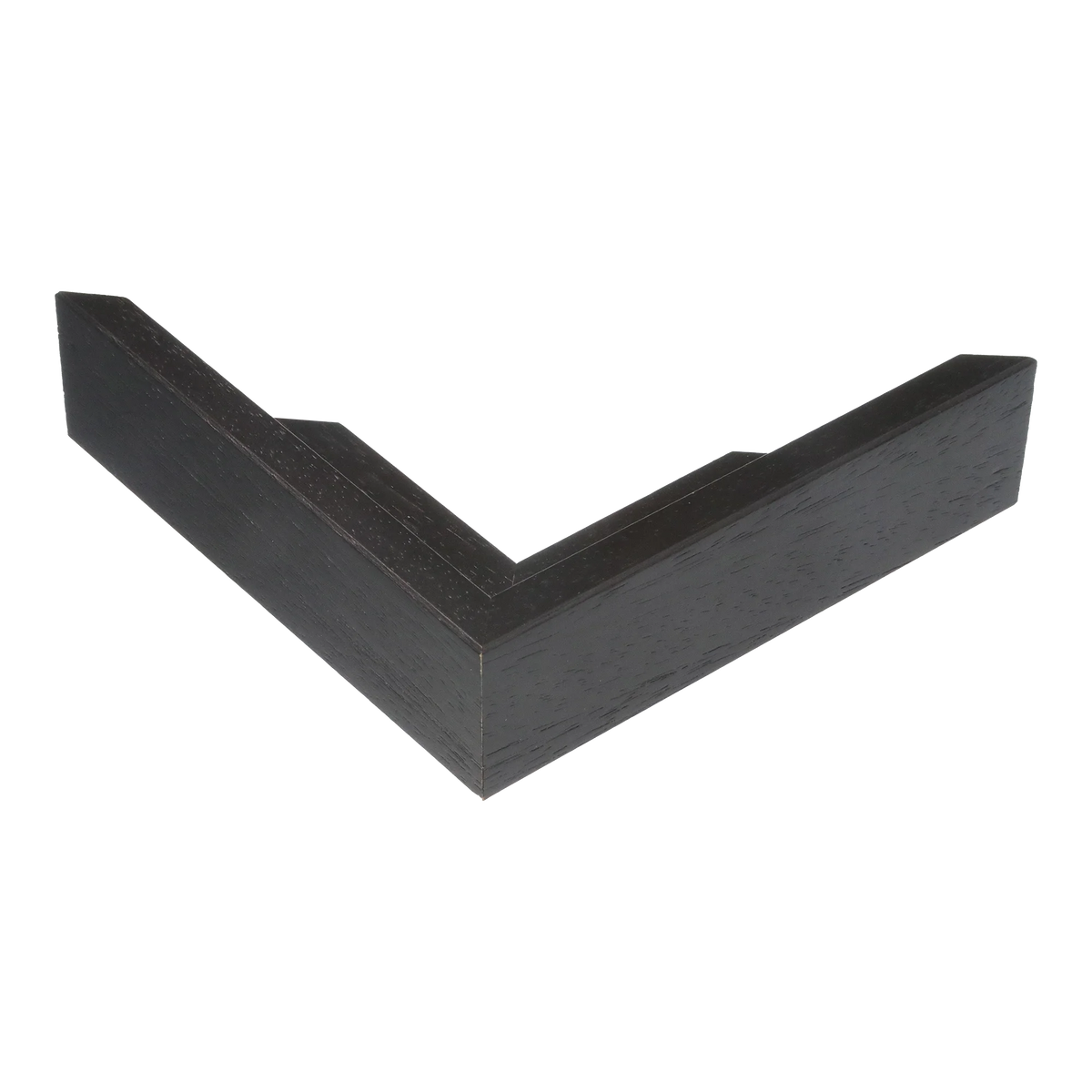 Corner view of Canvas Float I in black frame