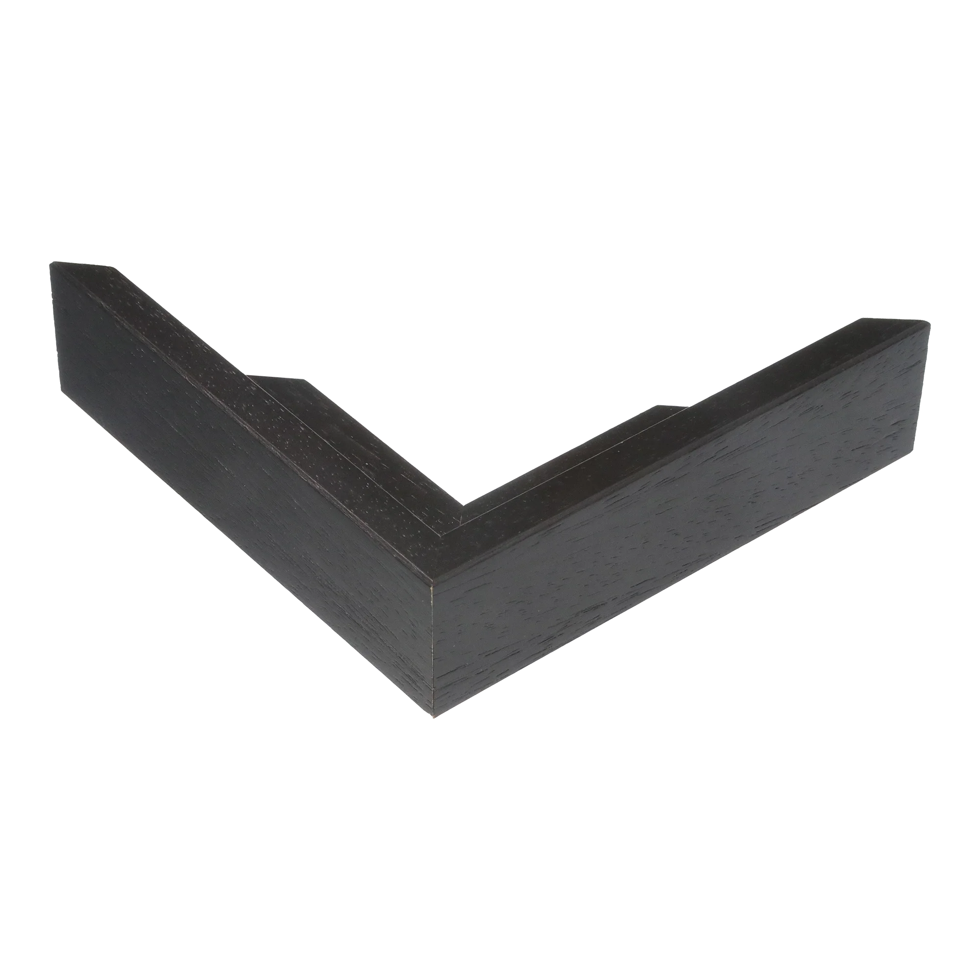 Corner view of Canvas Float I in black frame