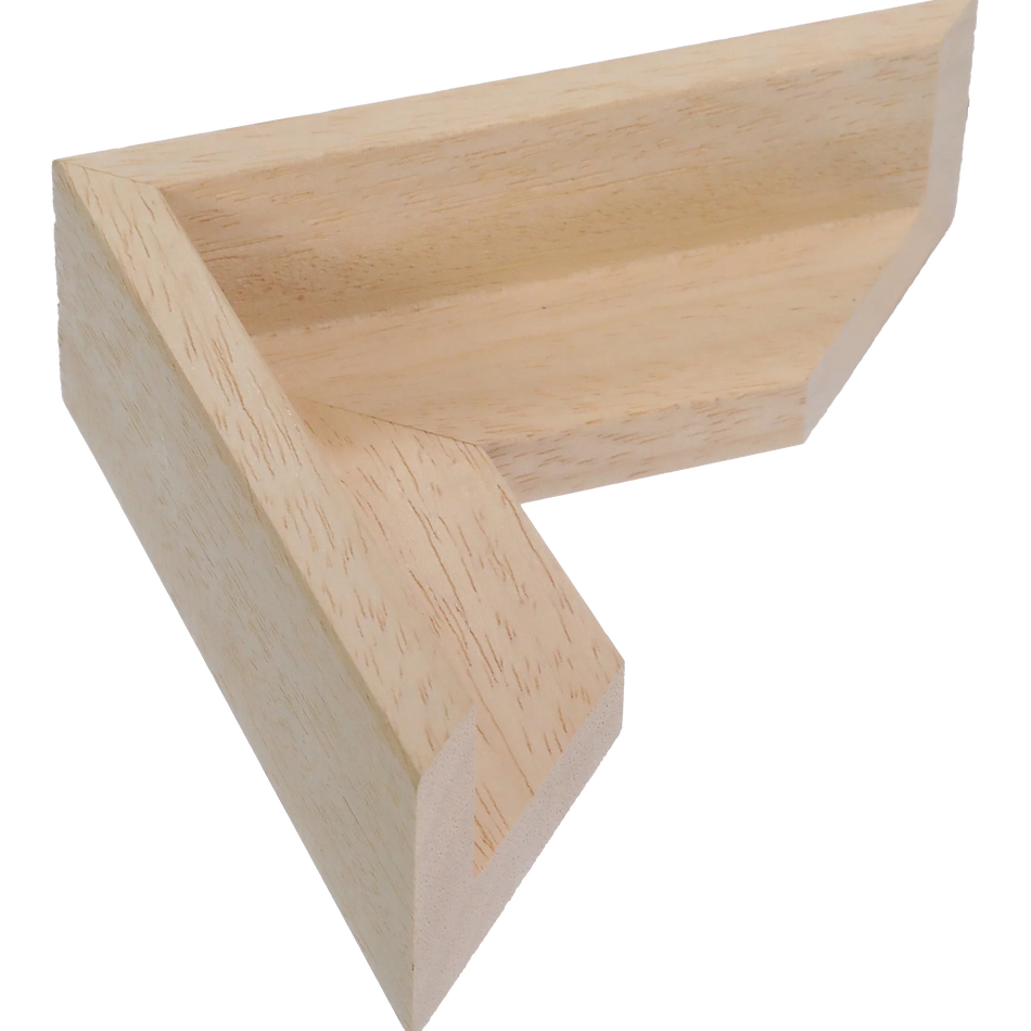 Canvas Float I in natural frame