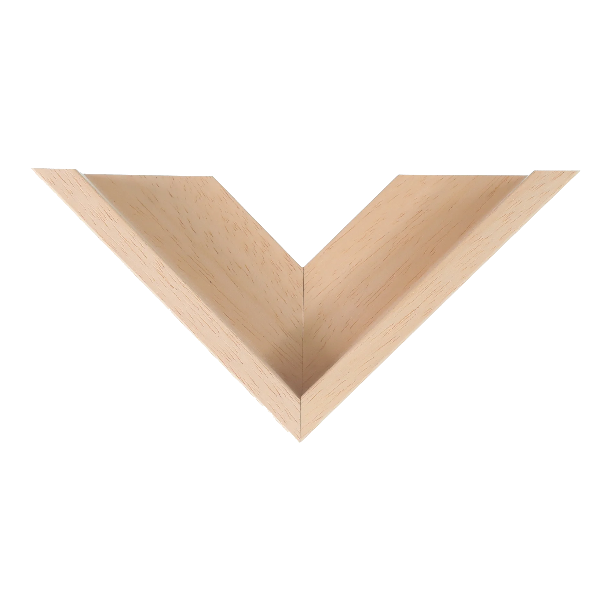 Top view of Canvas Float I frame in natural