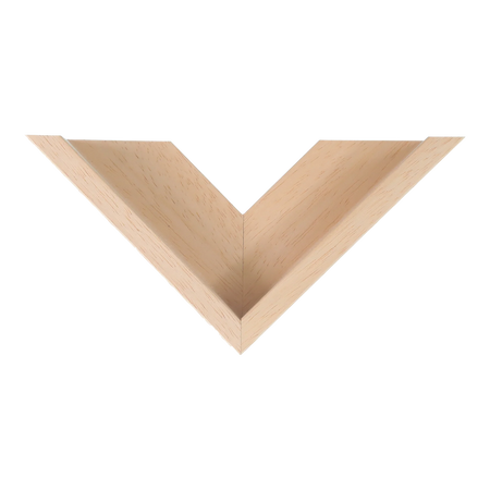 Top view of Canvas Float I frame in natural