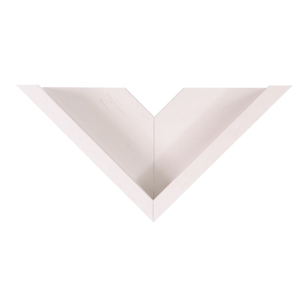 Top view of Canvas Float I frame in white