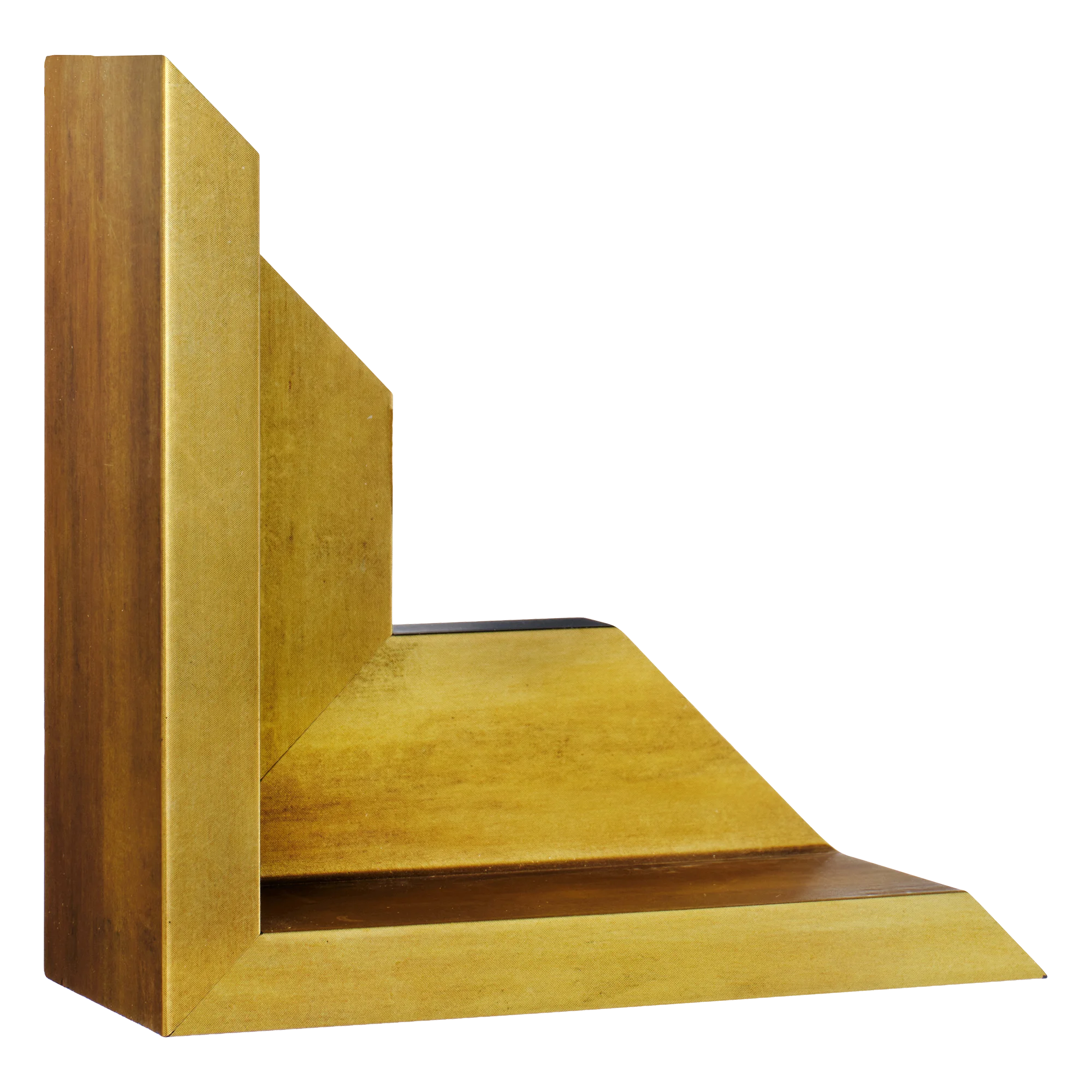 Canvas Float II in antique gold frame