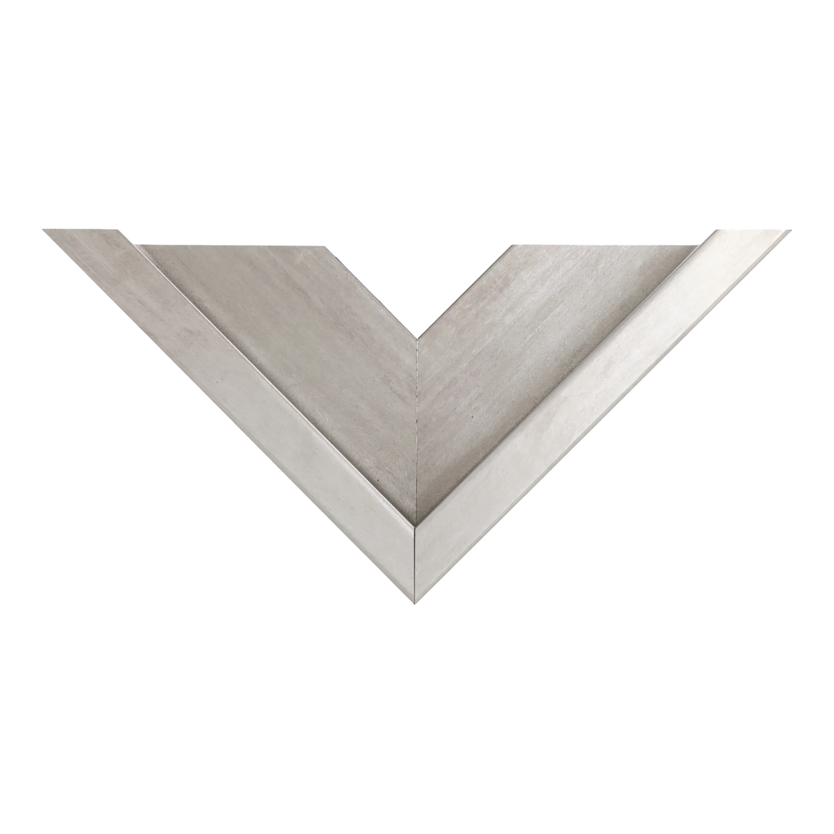 Top view of Canvas Float II frame in antique silver