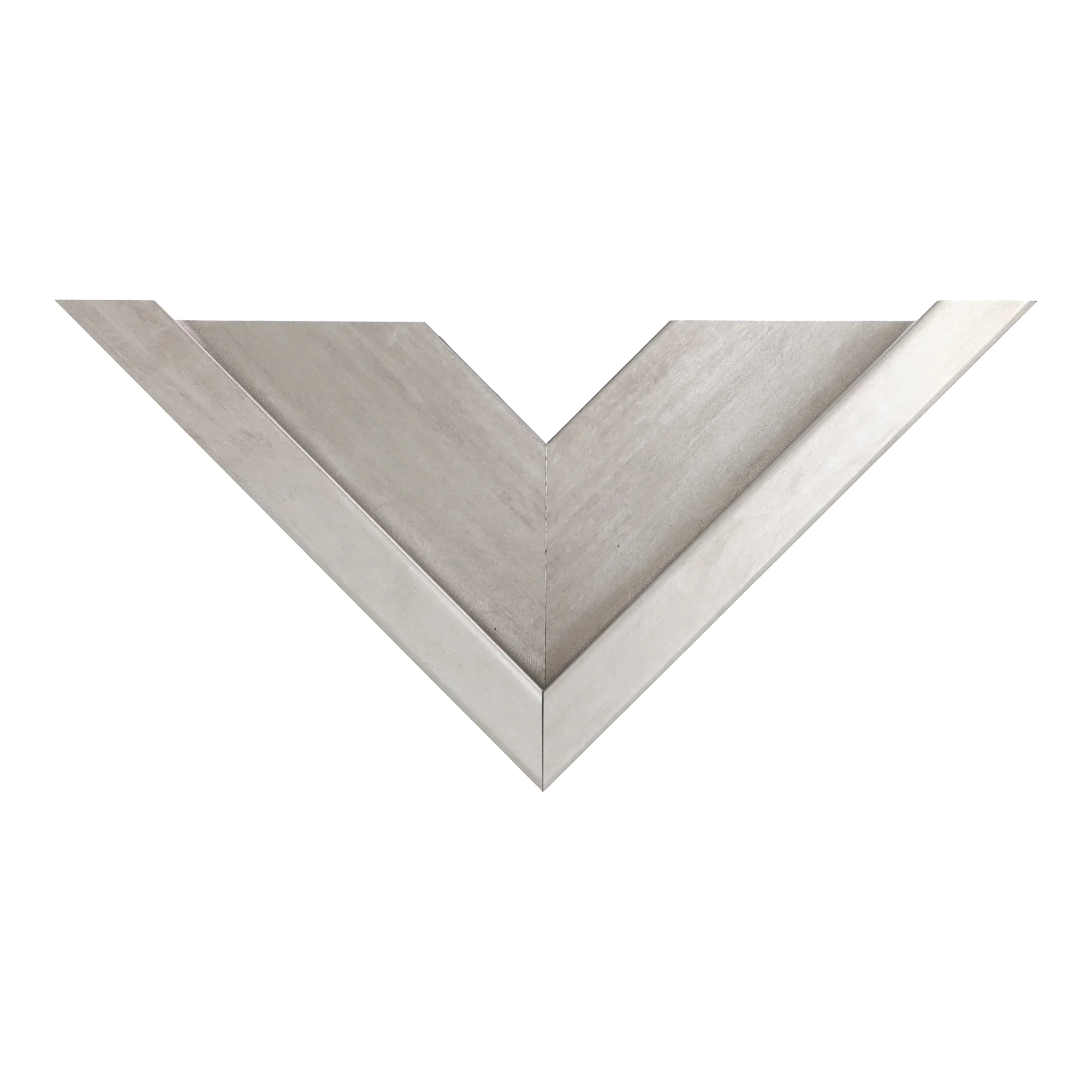 Top view of Canvas Float II frame in antique silver