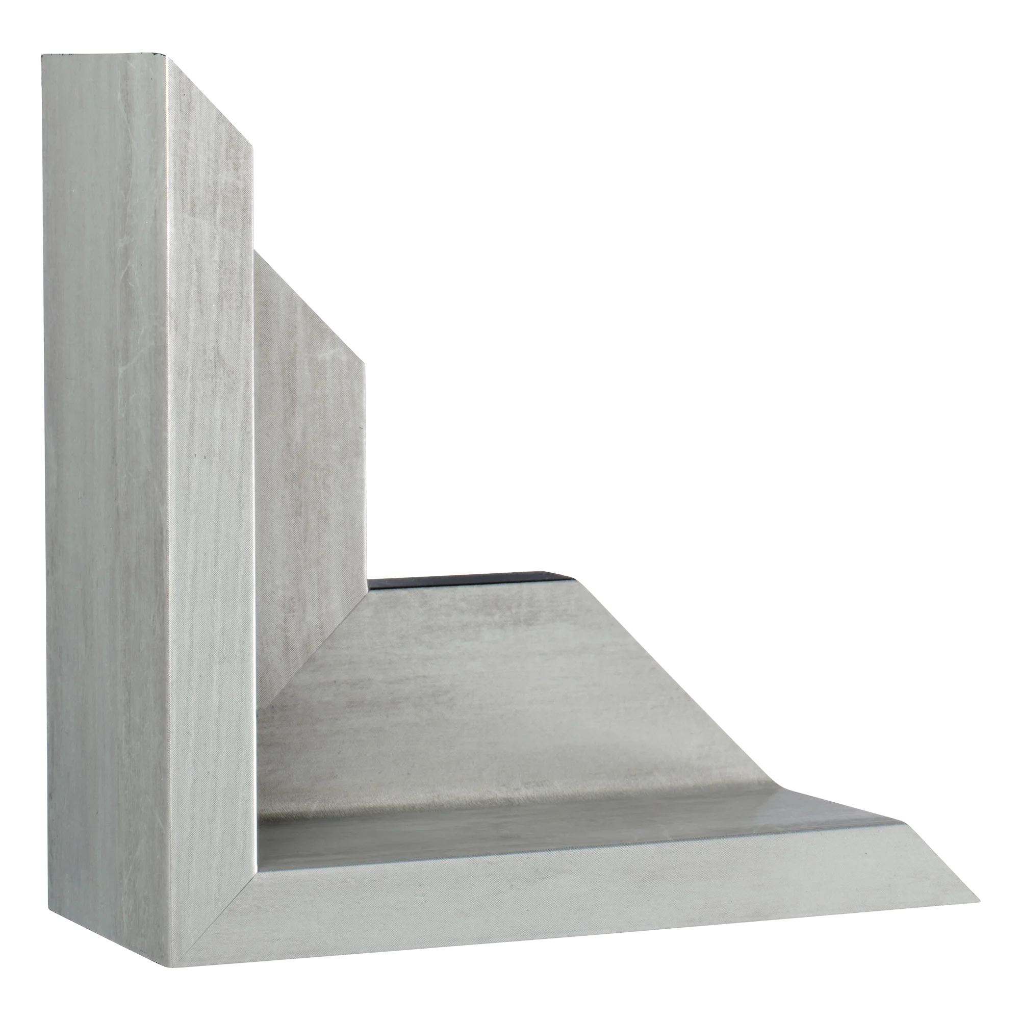 Vertical view of canvas float ii antique silver frame