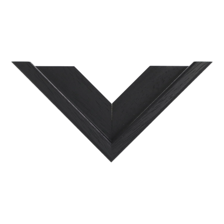 Top view of Canvas Float II frame in black