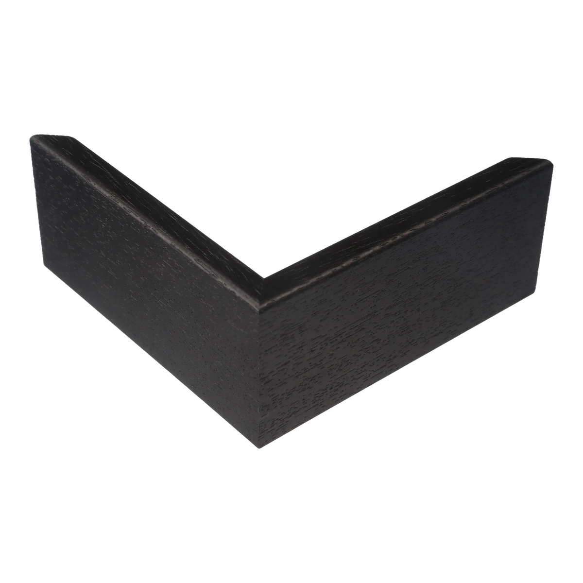 Corner view of Canvas Float II in black frame