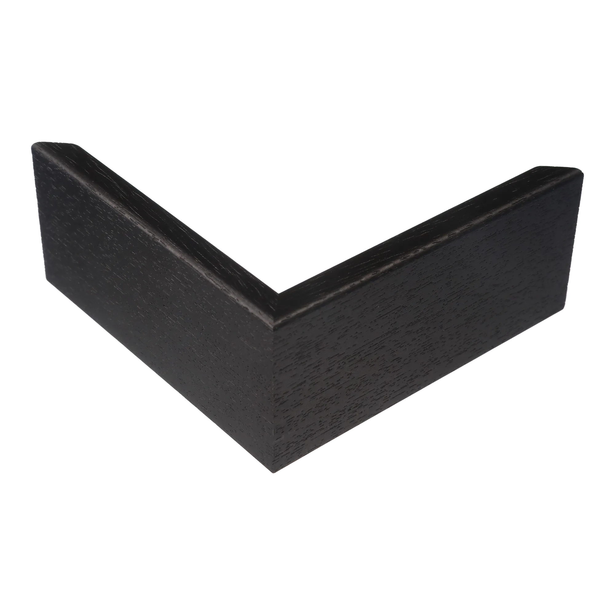 Corner view of Canvas Float II in black frame