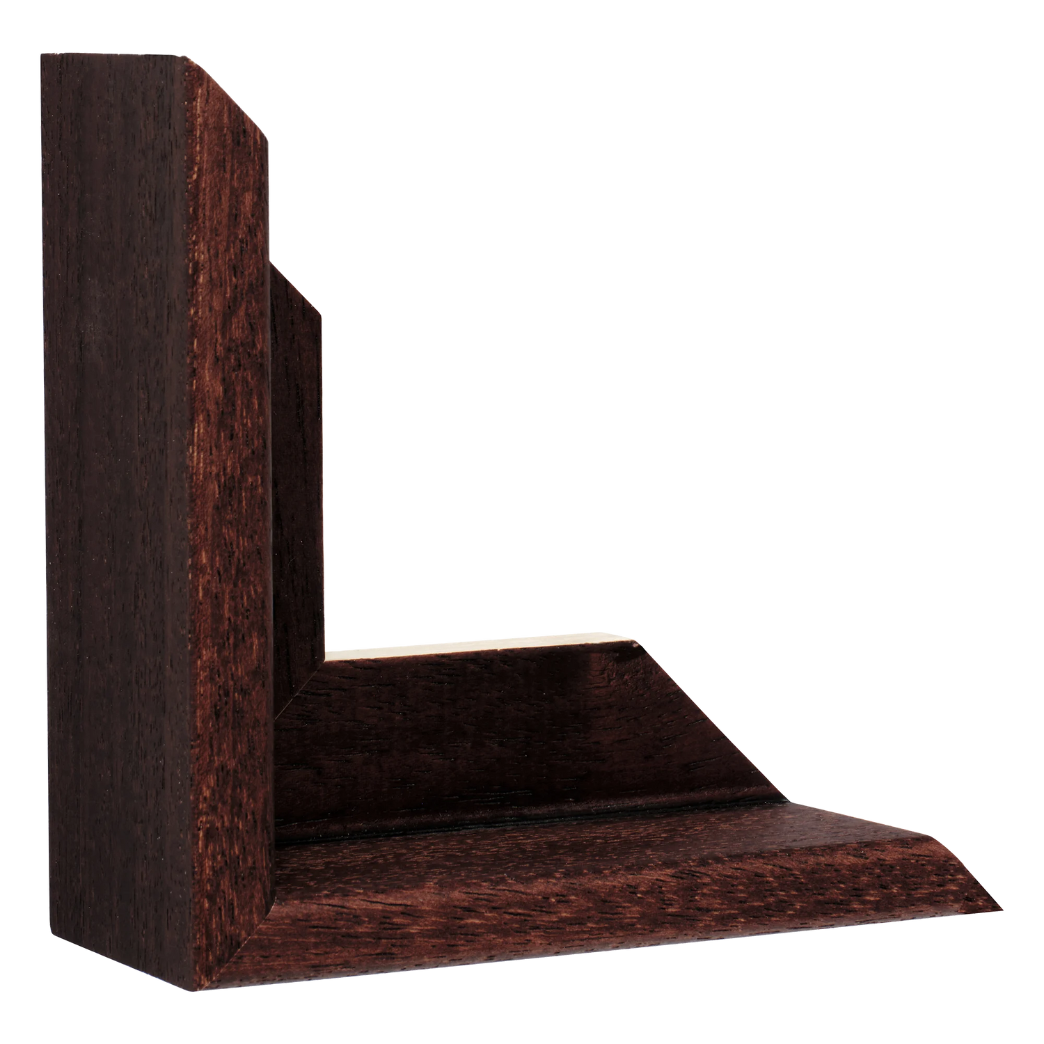Vertical view of canvas float ii brown frame