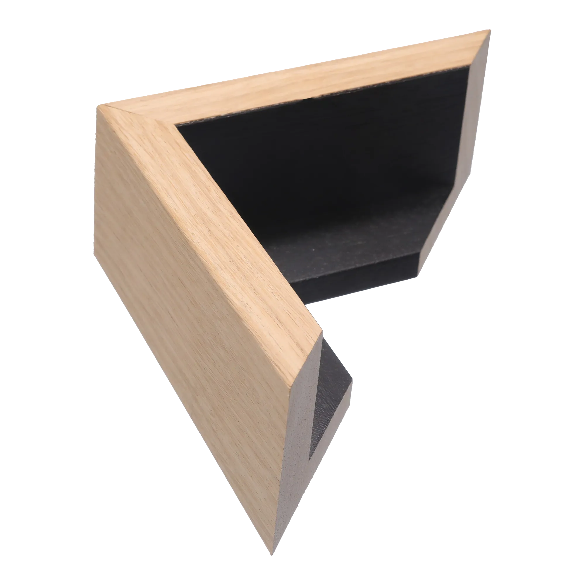 Canvas Float II in oak frame