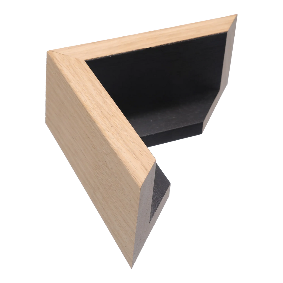 Canvas Float II in oak frame