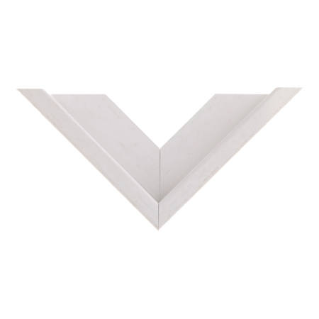 Top view of Canvas Float II frame in white
