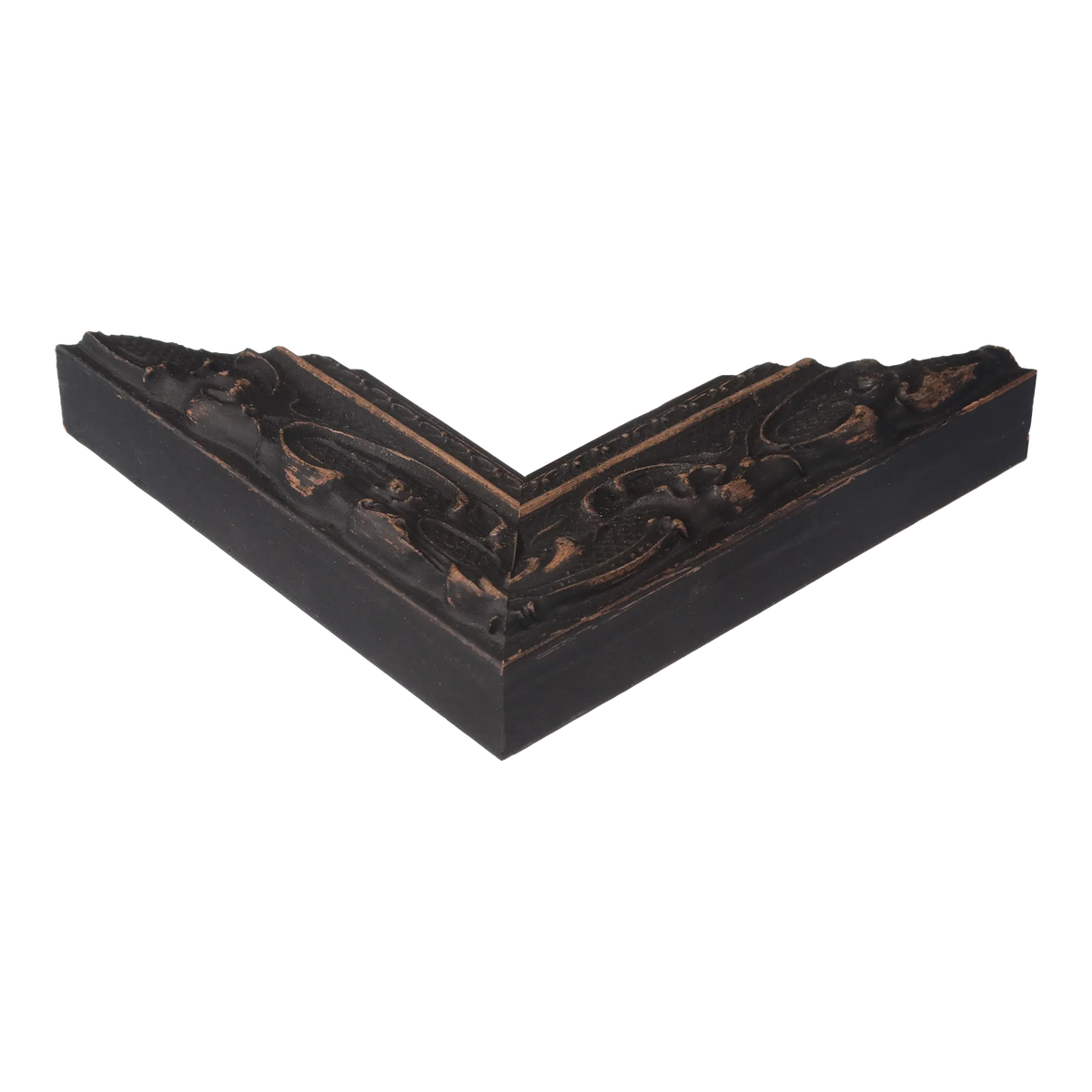 Corner view of Chateau in black picture frame