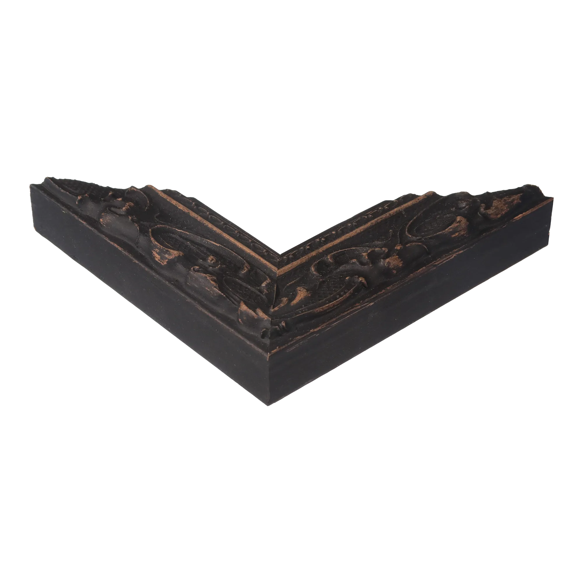 Corner view of Chateau in black picture frame