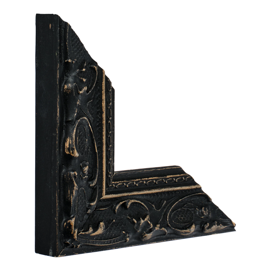 Vertical view of chateau black picture frame