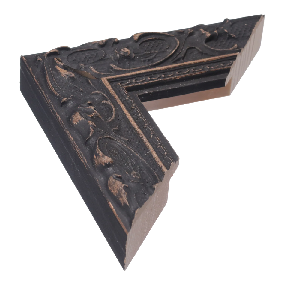 Chateau in black picture frame