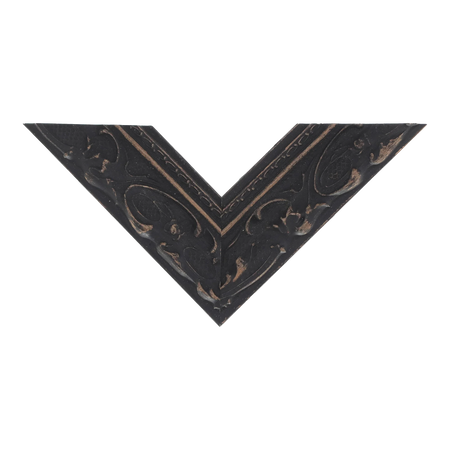 Top view of Chateau picture frame in black