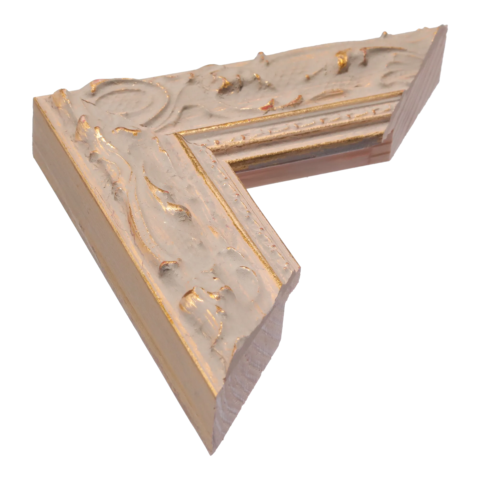 Chateau in gold picture frame