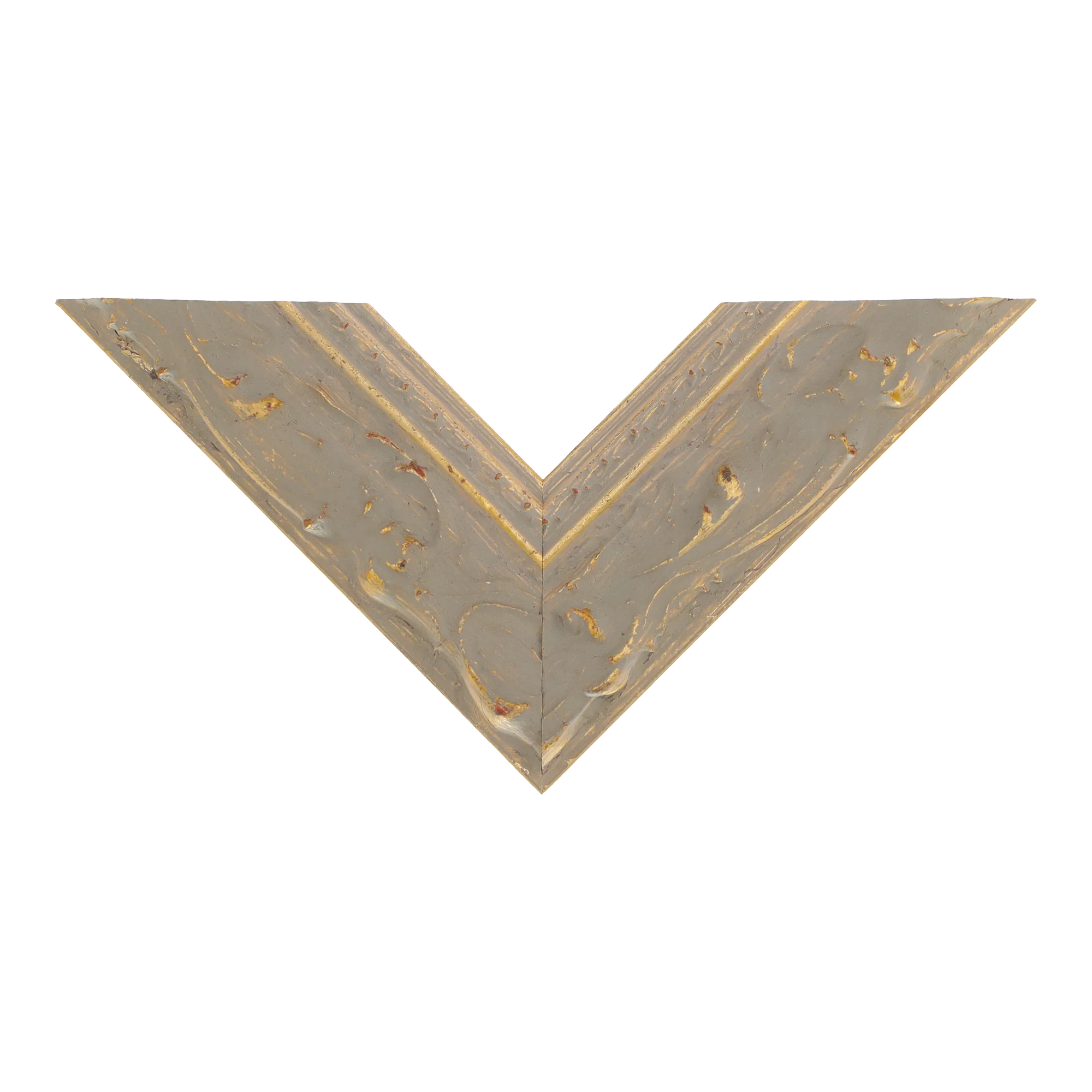 Top view of Chateau picture frame in gold