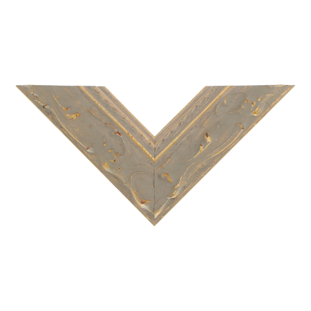 Top view of Chateau picture frame in gold