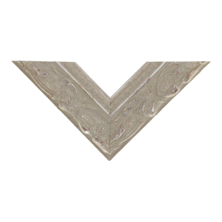 Top view of Chateau picture frame in silver