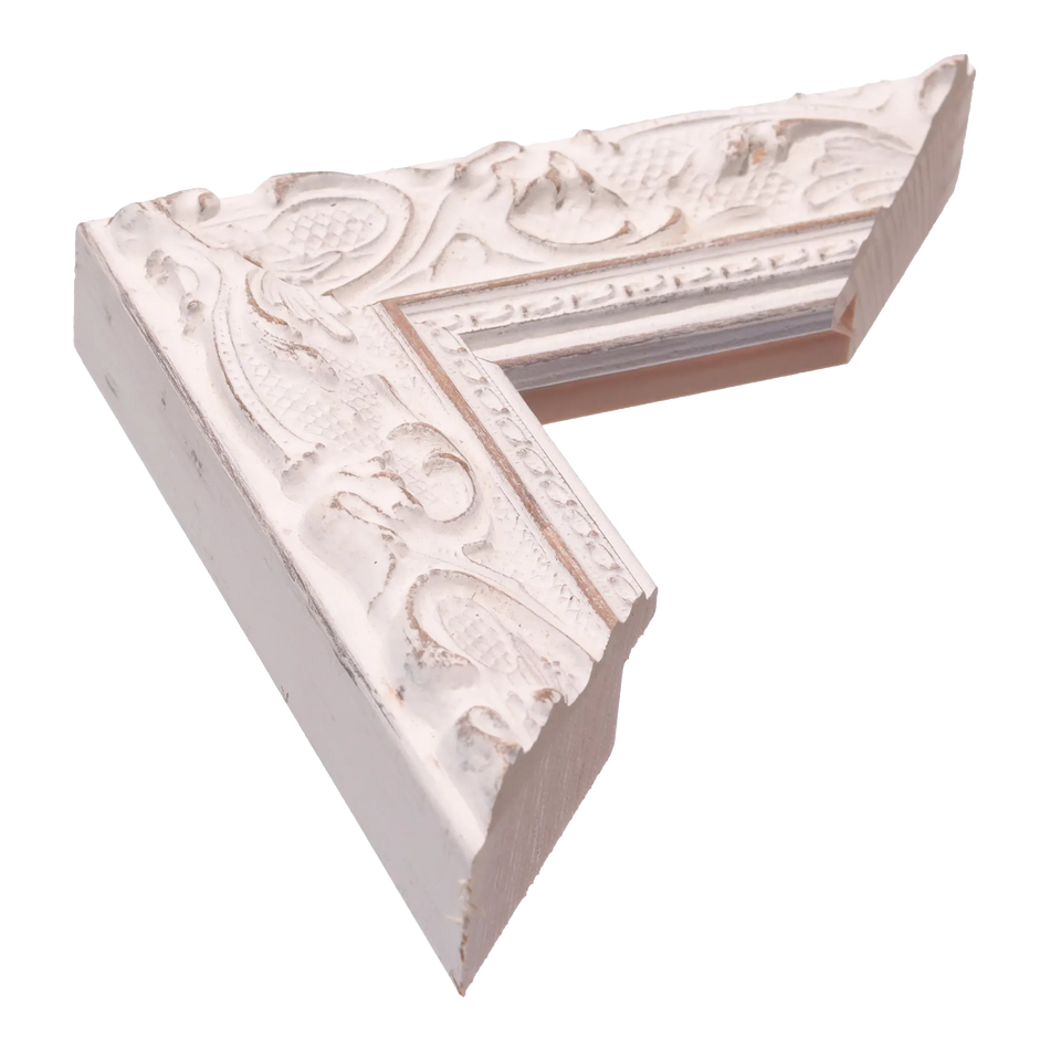 Chateau in white picture frame