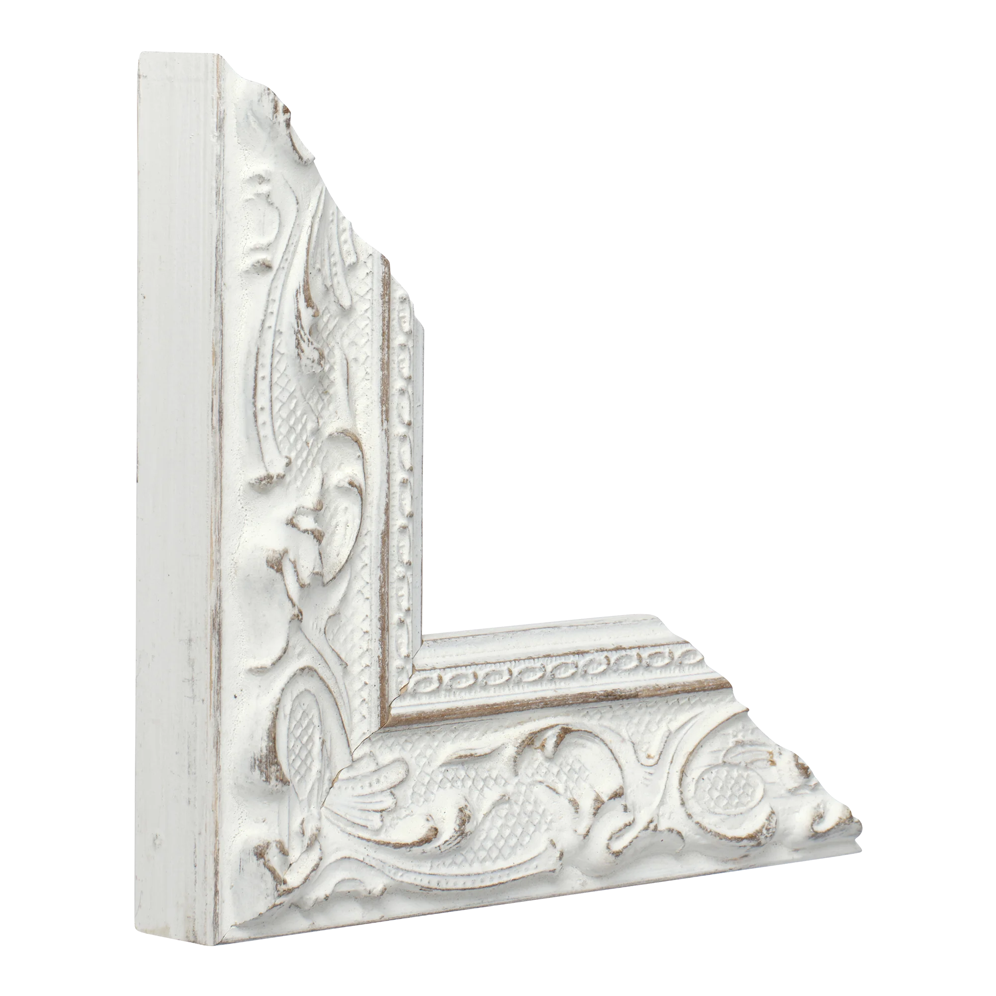 Vertical view of chateau white picture frame sample