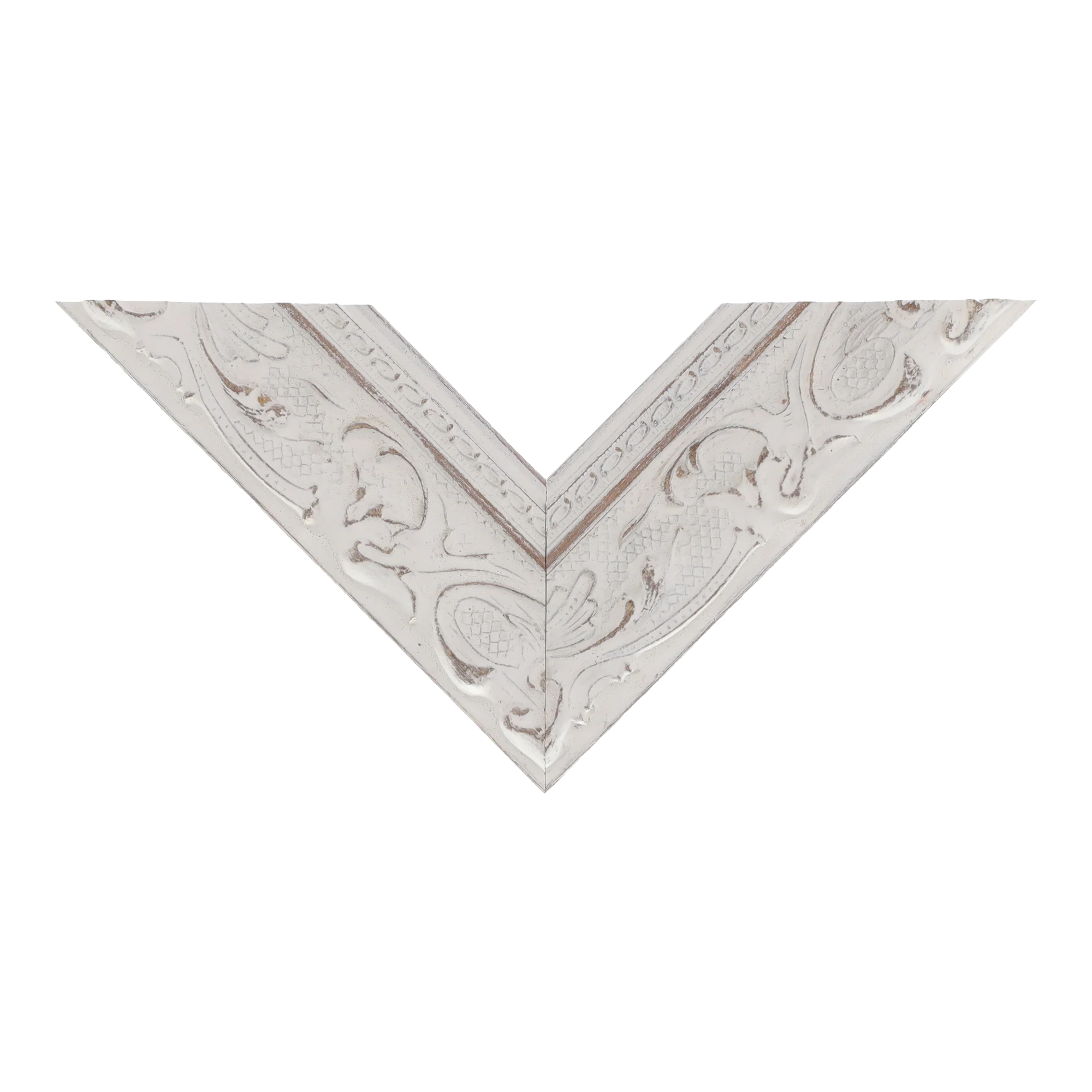 Top view of Chateau picture frame in white