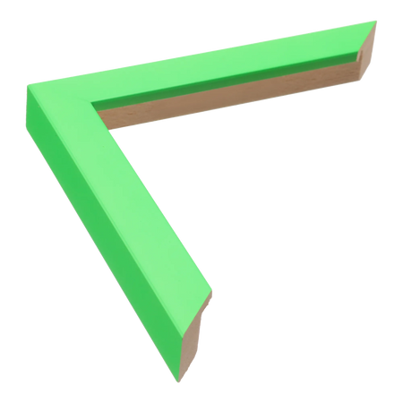 Chroma in green picture frame