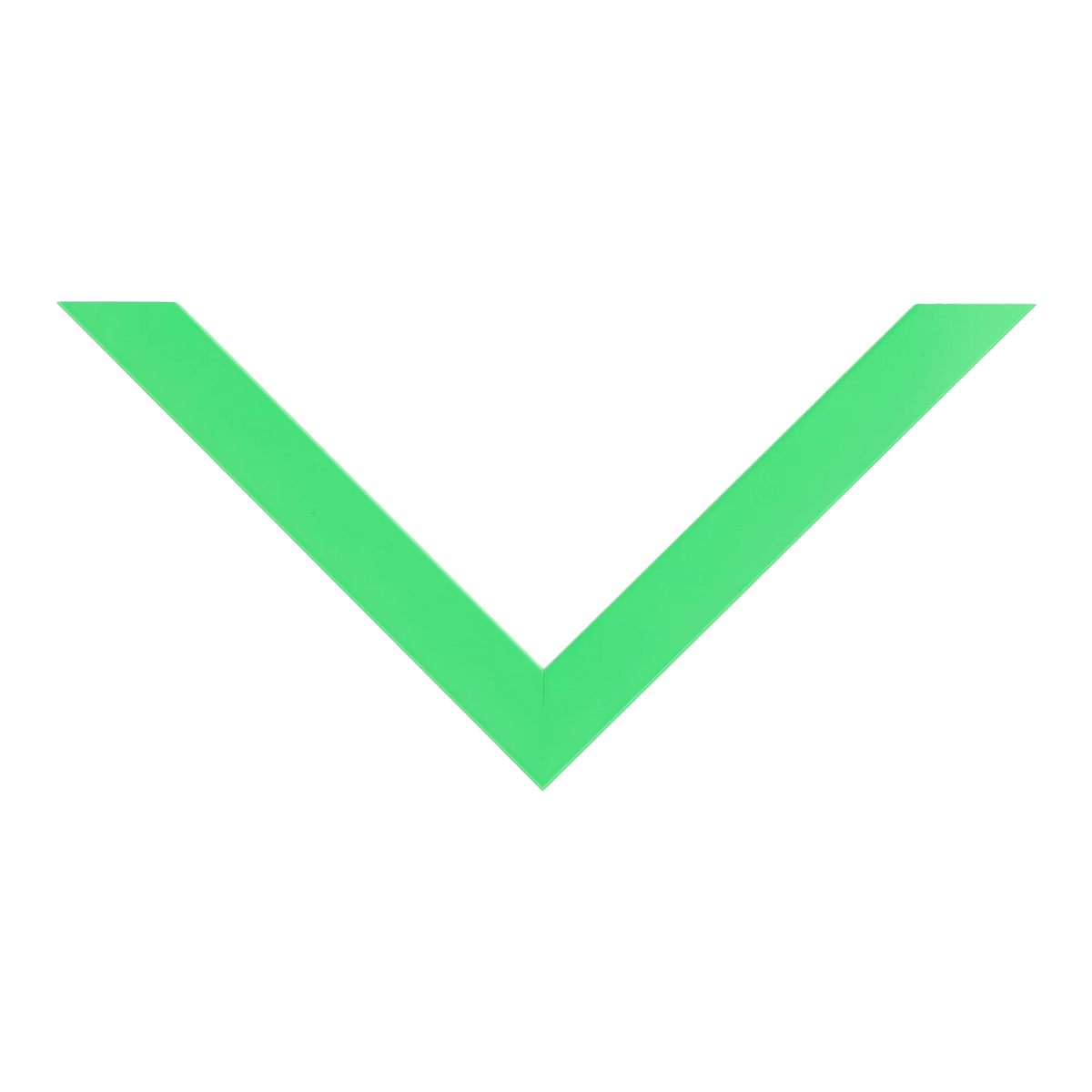 Top view of Chroma picture frame in green