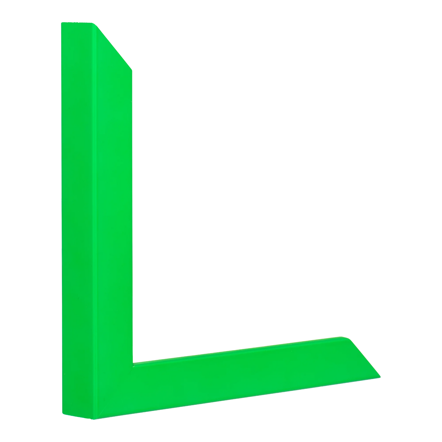 Vertical view of chroma green picture frame