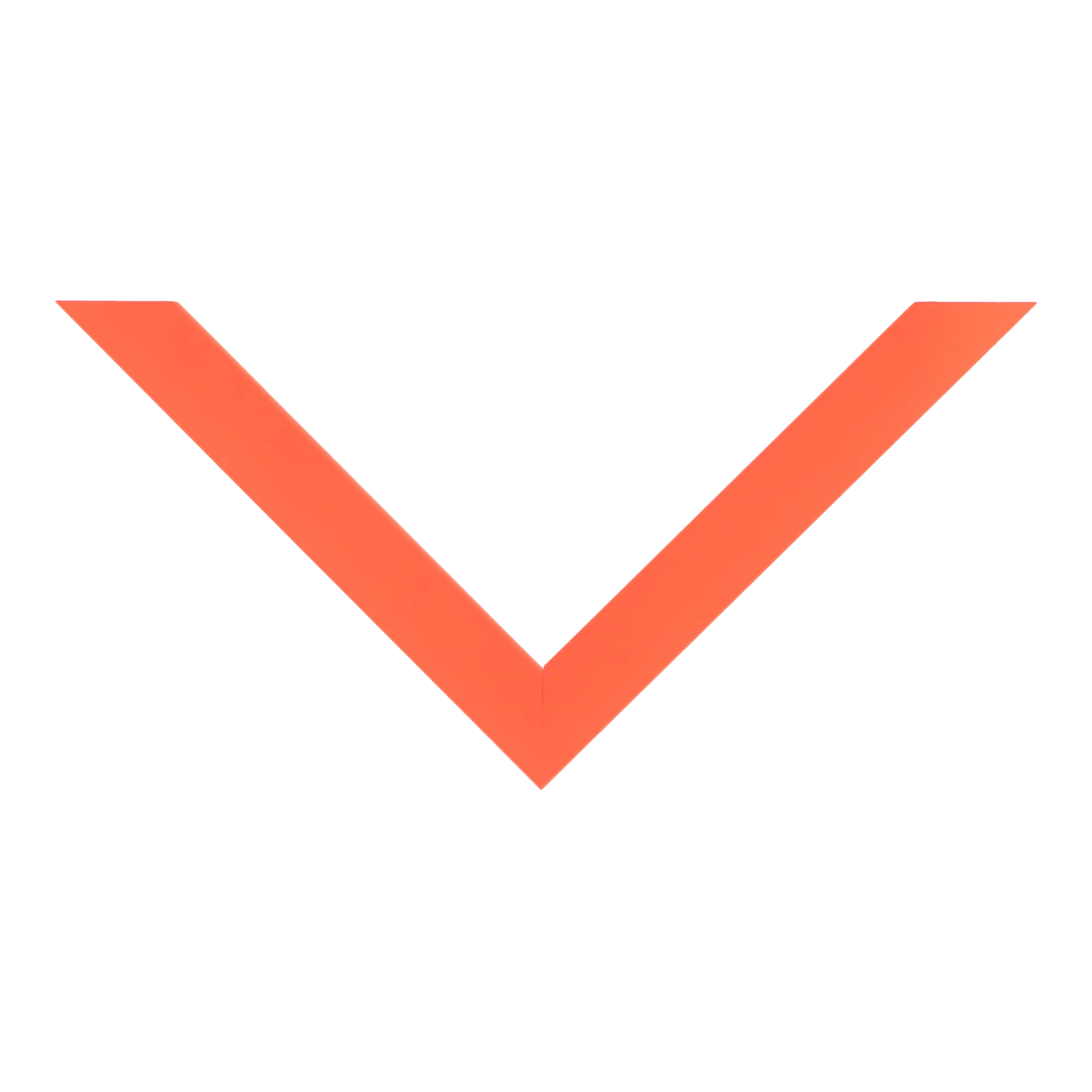 Top view of Chroma picture frame in orange