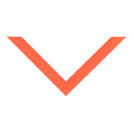 Top view of Chroma picture frame in orange