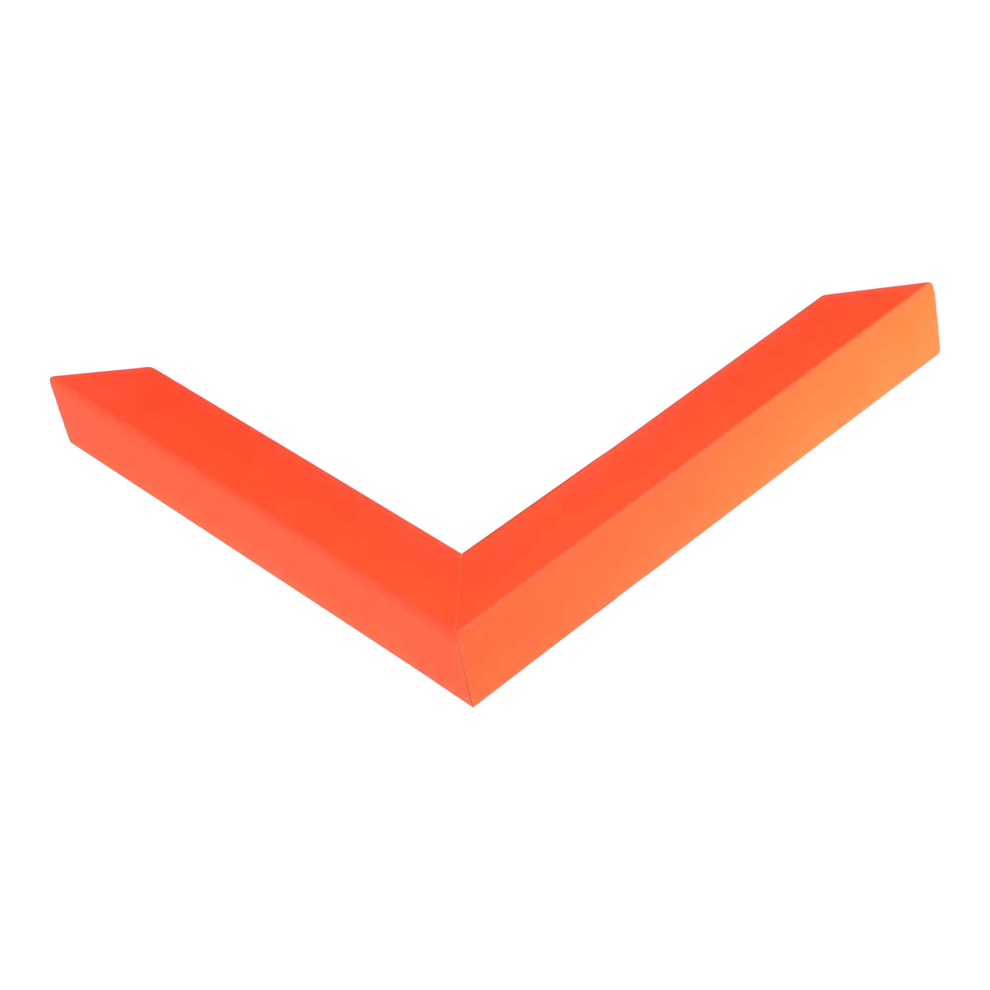 Corner view of Chroma in orange picture frame