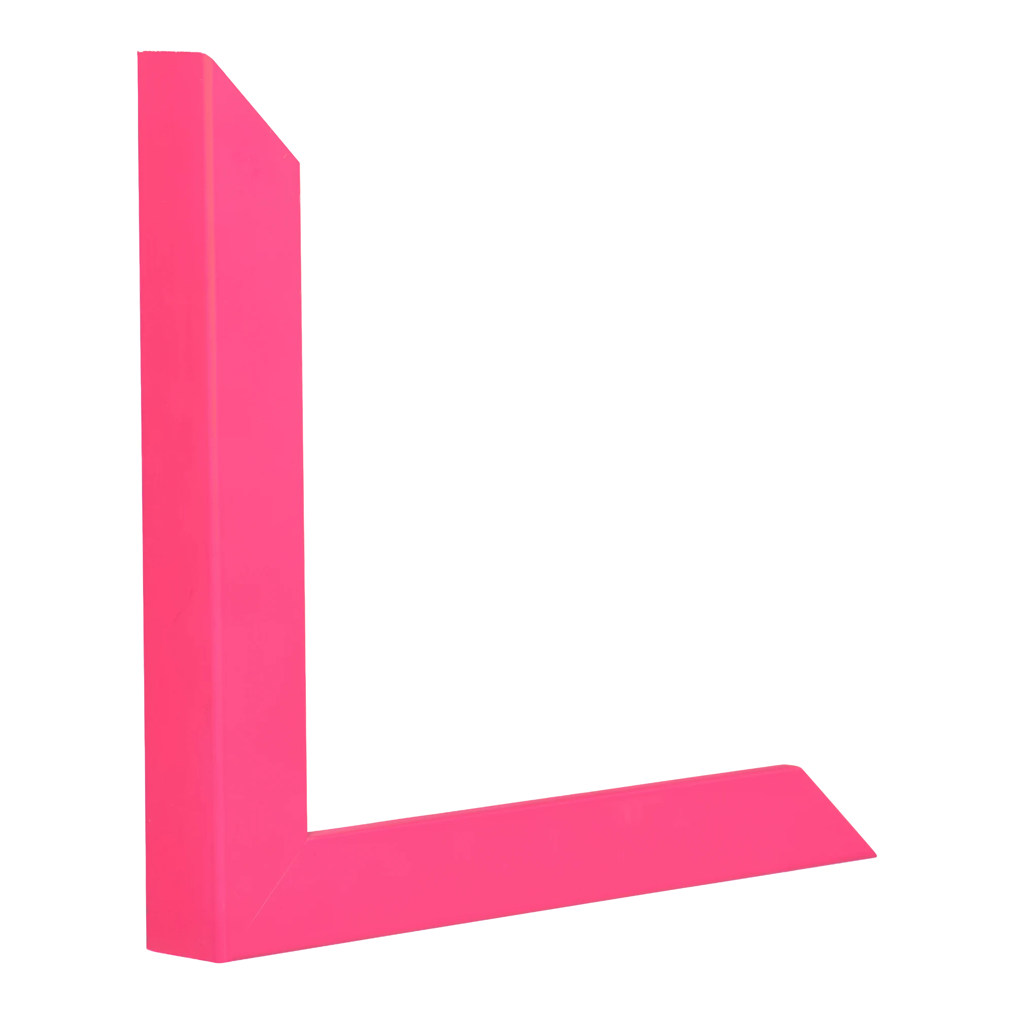 Vertical view of chroma pink picture frame