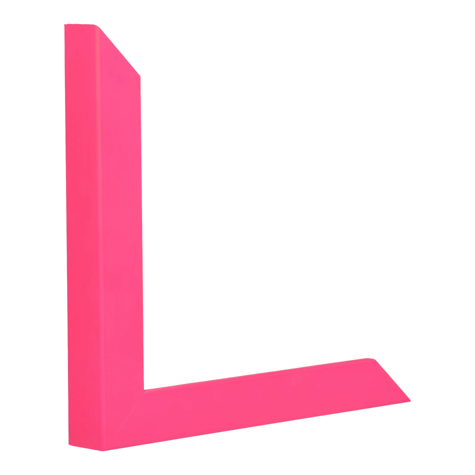 Vertical view of chroma pink picture frame