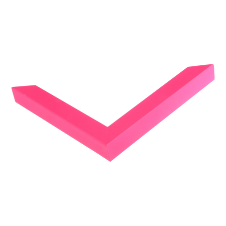 Corner view of Chroma in pink picture frame