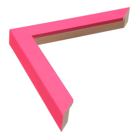 Chroma in pink picture frame