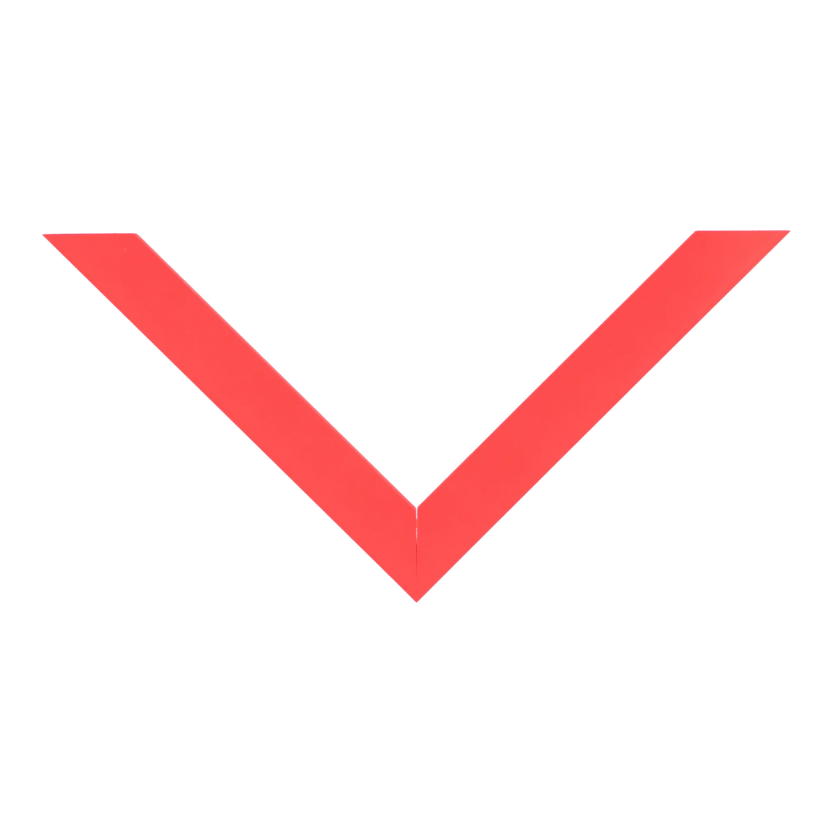 Top view of Chroma picture frame in red