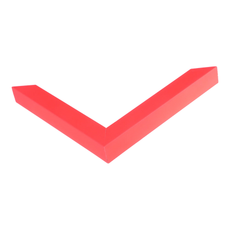 Corner view of Chroma in red picture frame
