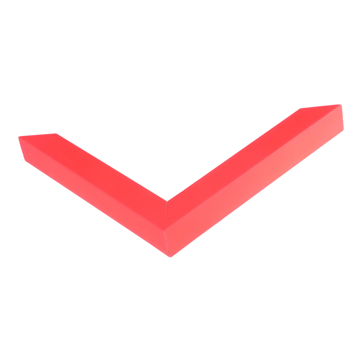 Corner view of Chroma in red picture frame