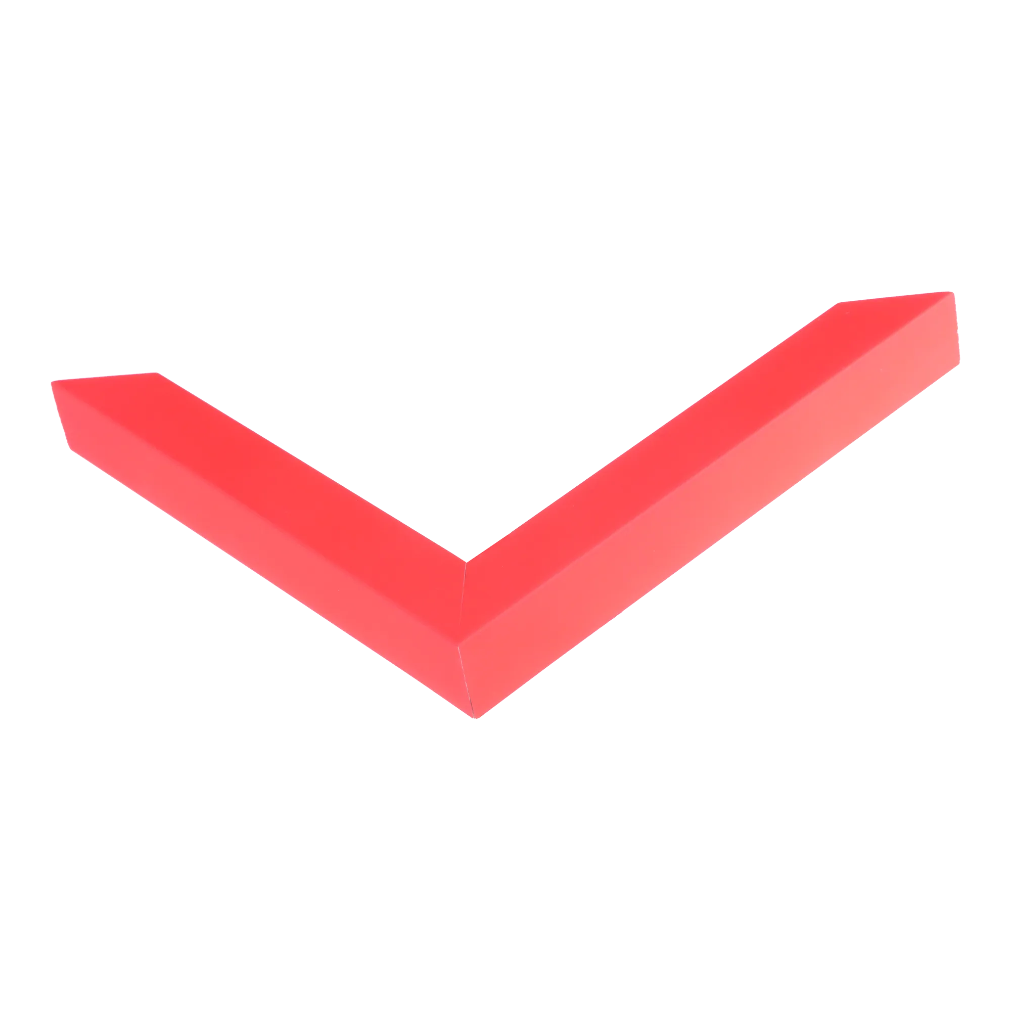 Corner view of Chroma in red picture frame