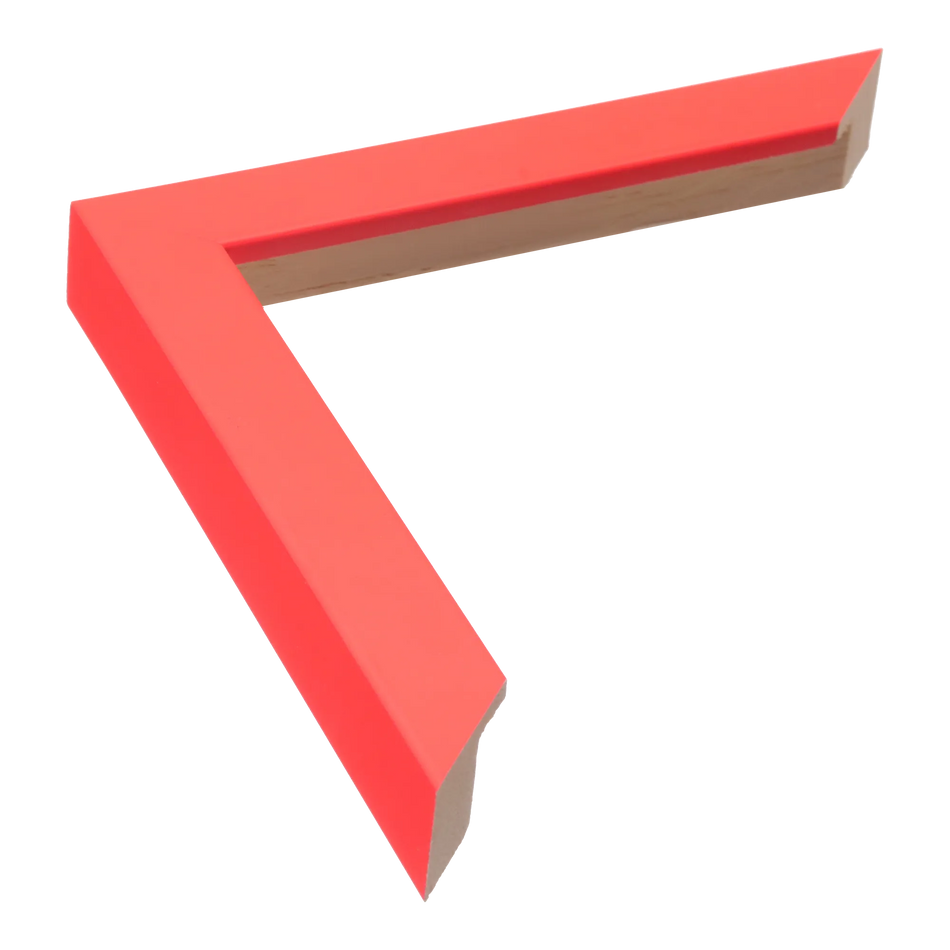 Chroma in red picture frame
