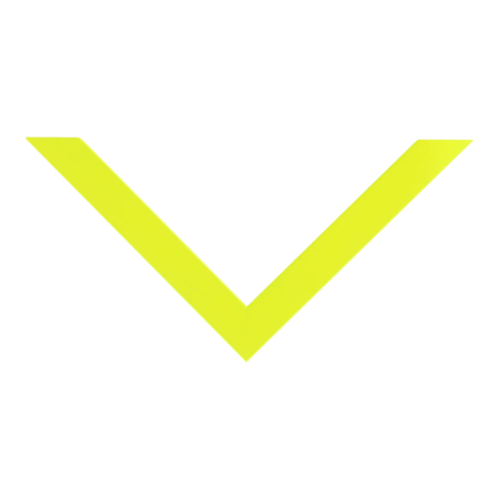 Top view of Chroma picture frame in yellow