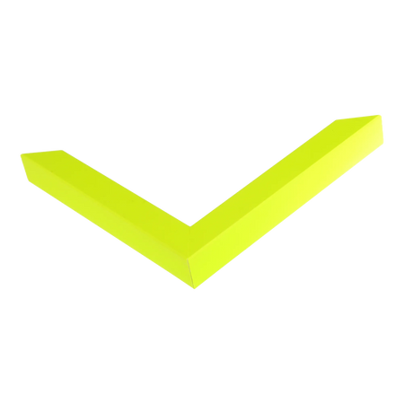 Corner view of Chroma in yellow picture frame